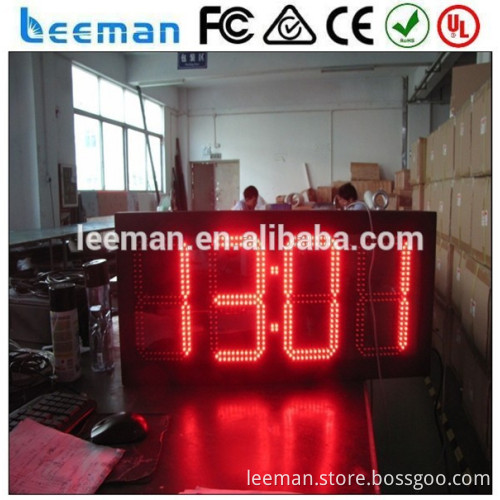 Leeman outdoor red color digital led timer countdown